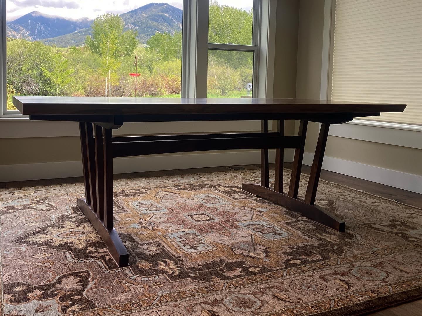 dining table with Livos natural oil sealer