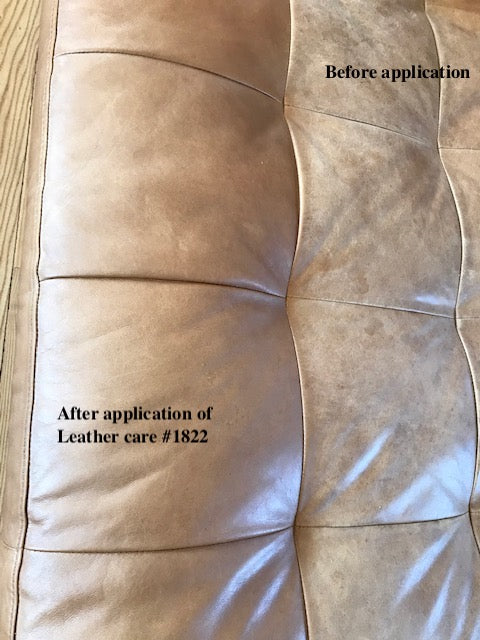 leather sofa with Livos leather lotion
