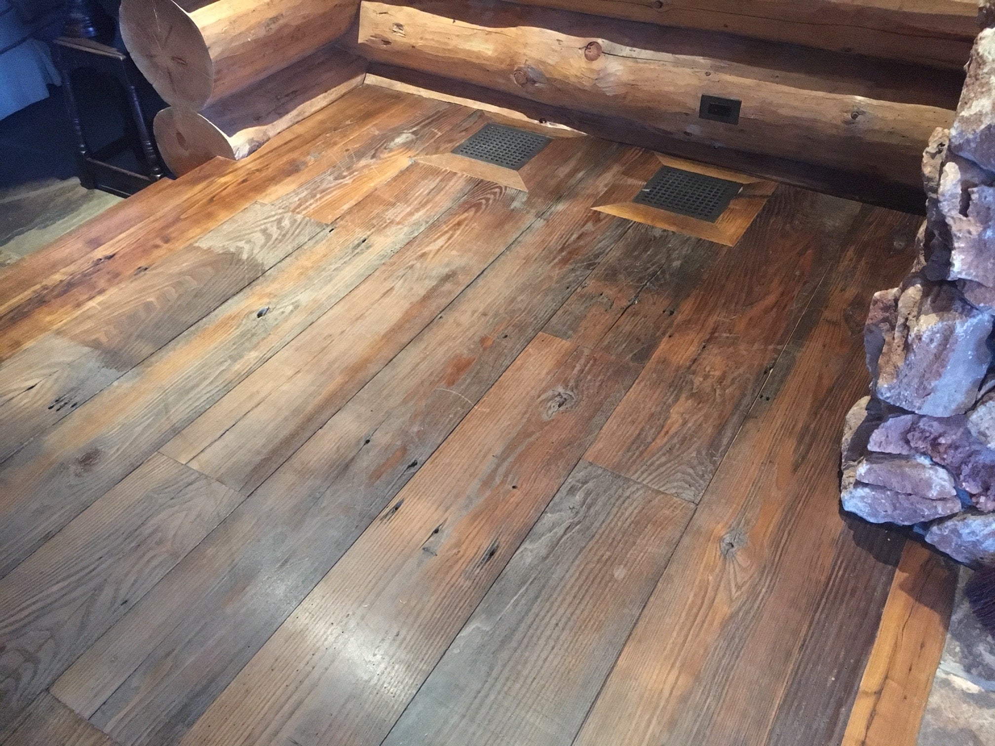 Damaged wood floor