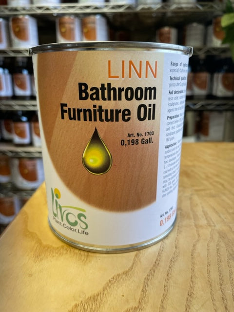 Linn bathroom oil by Livos