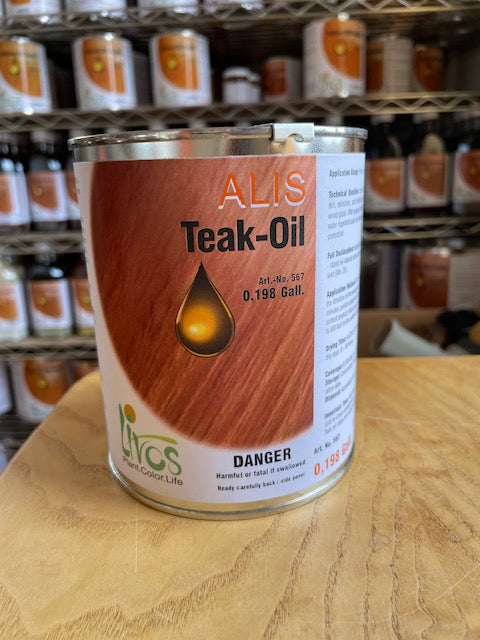 Can of teak oil